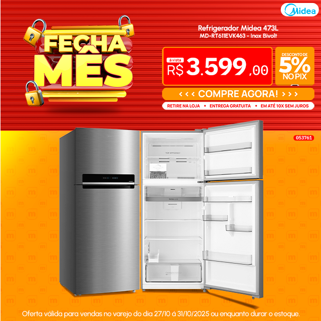 Refrigerador Midea 473L