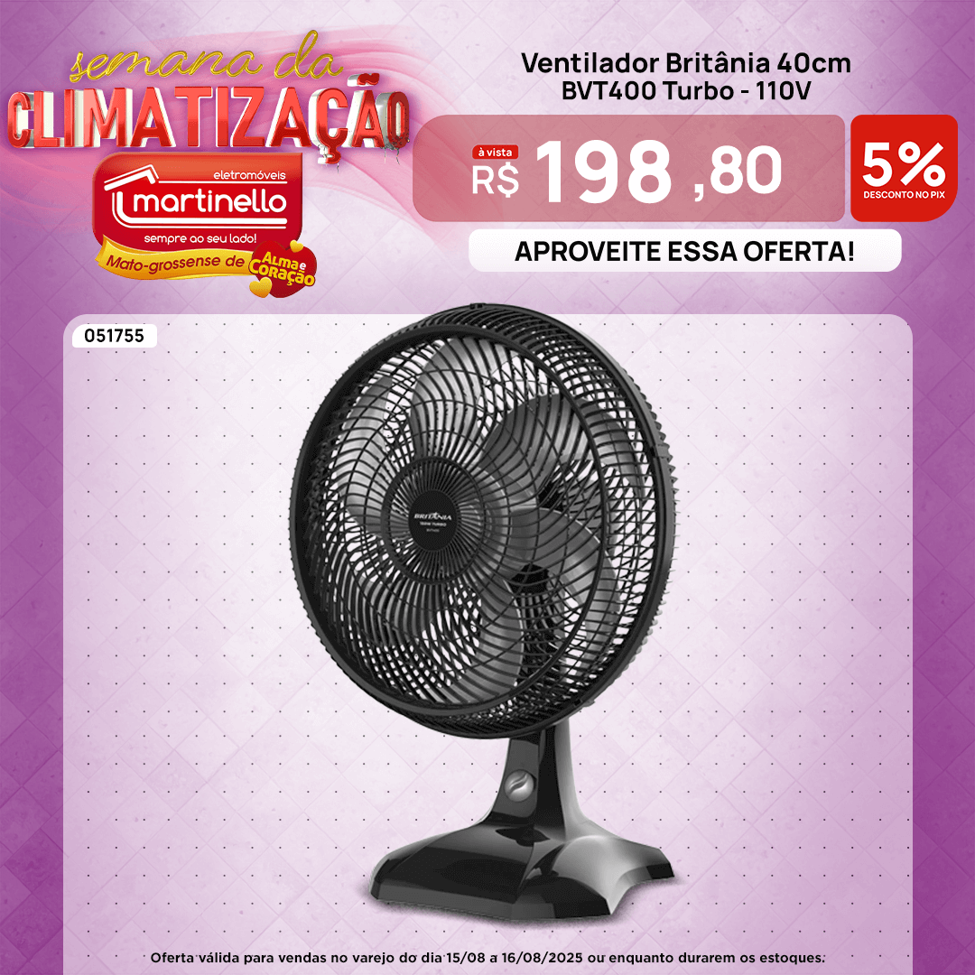 Ventilador Britania BVT400 Mobile