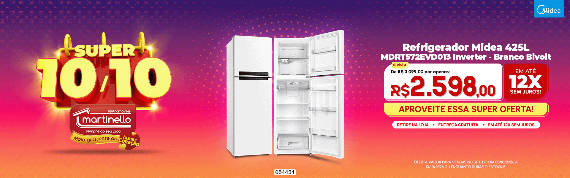 Refrigerador Midea 425L