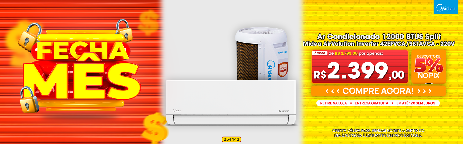 Ar Condicionado 12000 BTUS Split