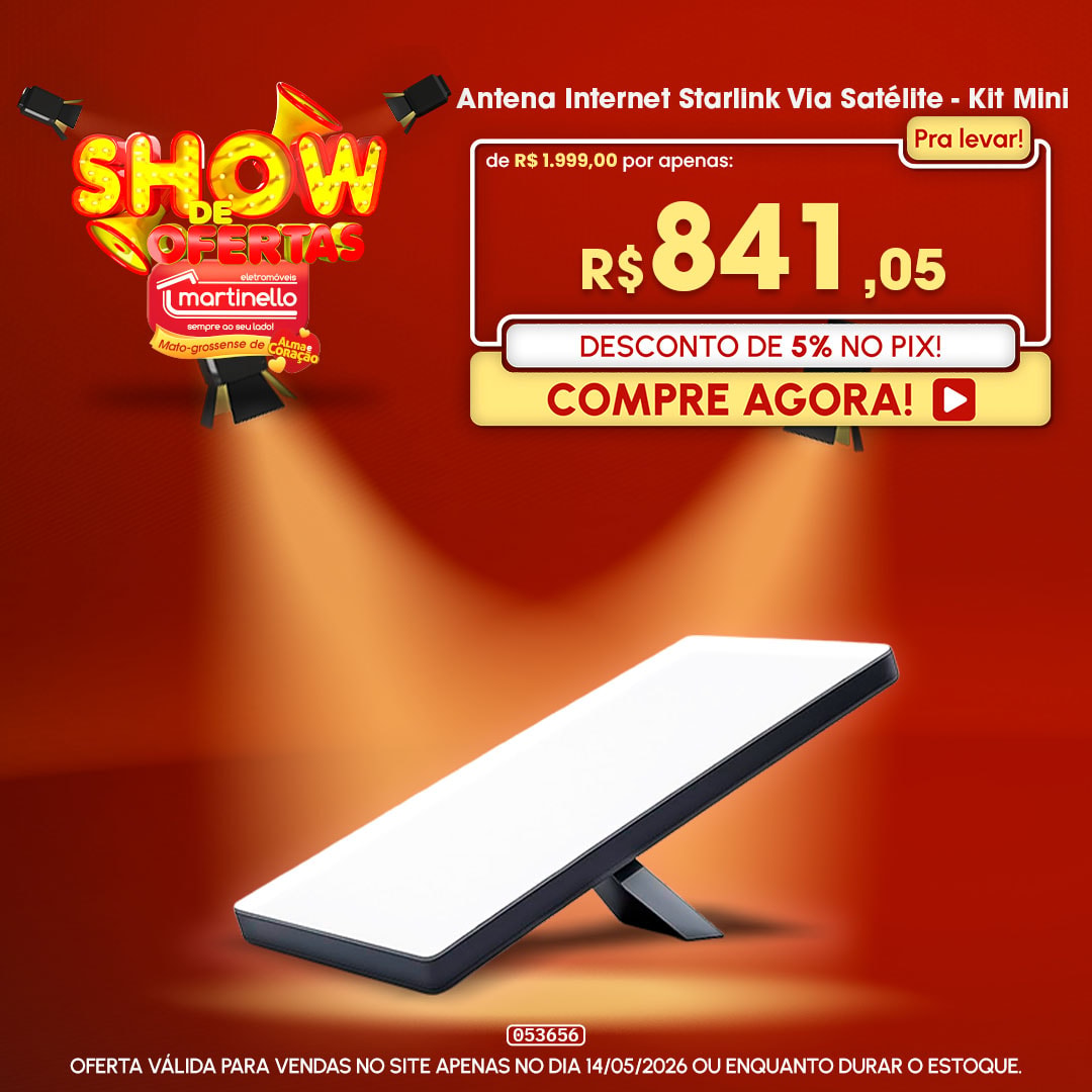 Antena Internet Starlink Via Satélite - Kit Mini