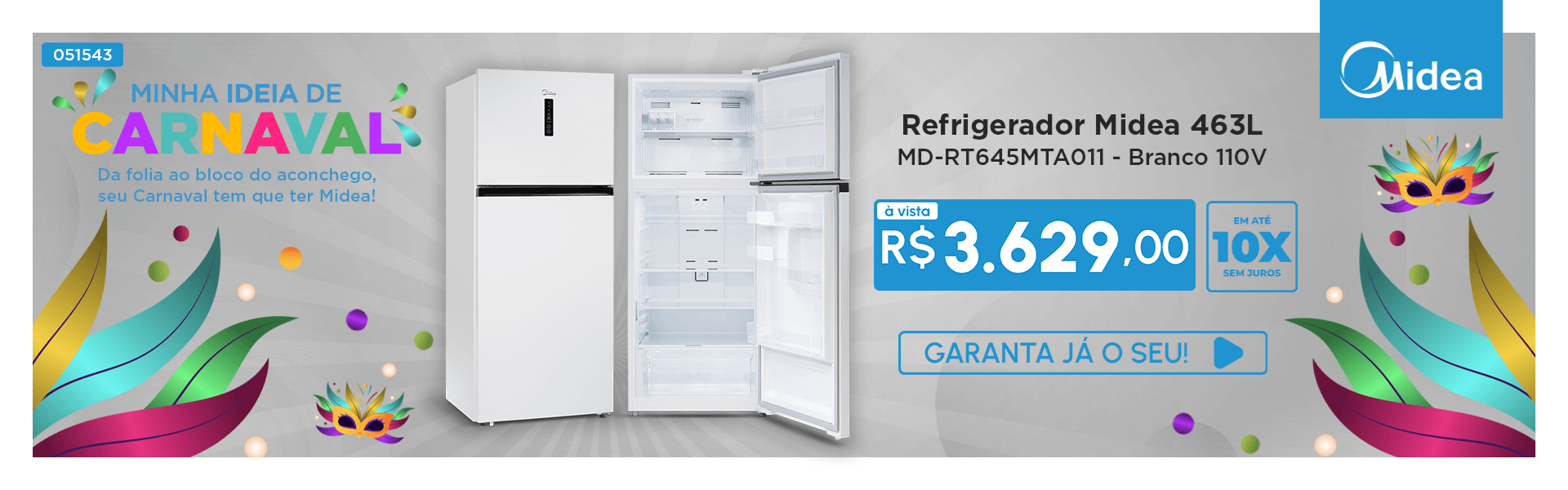 Refrigerador Midea 463