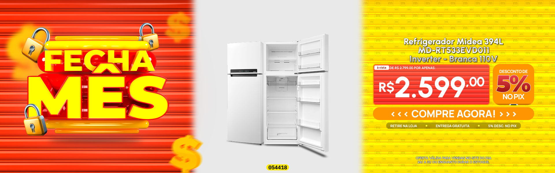 Refrigerador Midea 394L