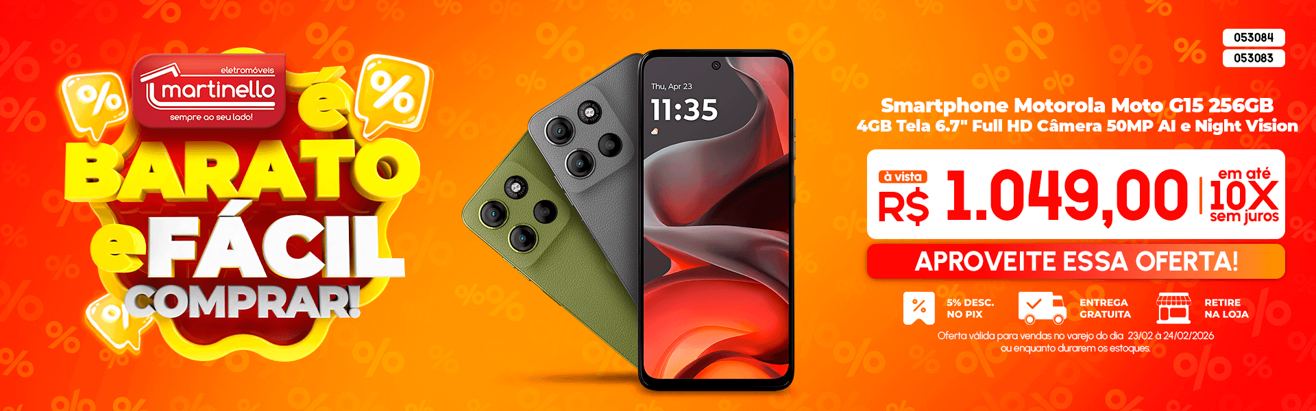 Smartphone Motorola Moto G15 256GB