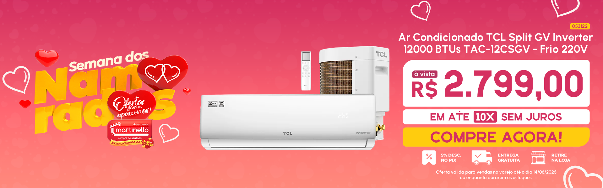 Ar Condicionado TCL Split GV Inverter