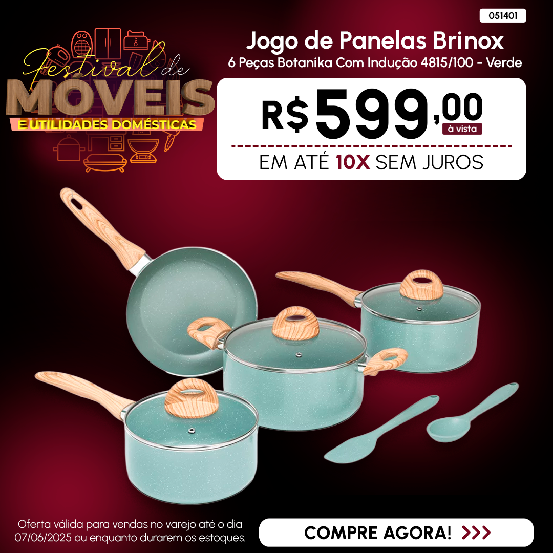 Jogo de Panelas Brinox