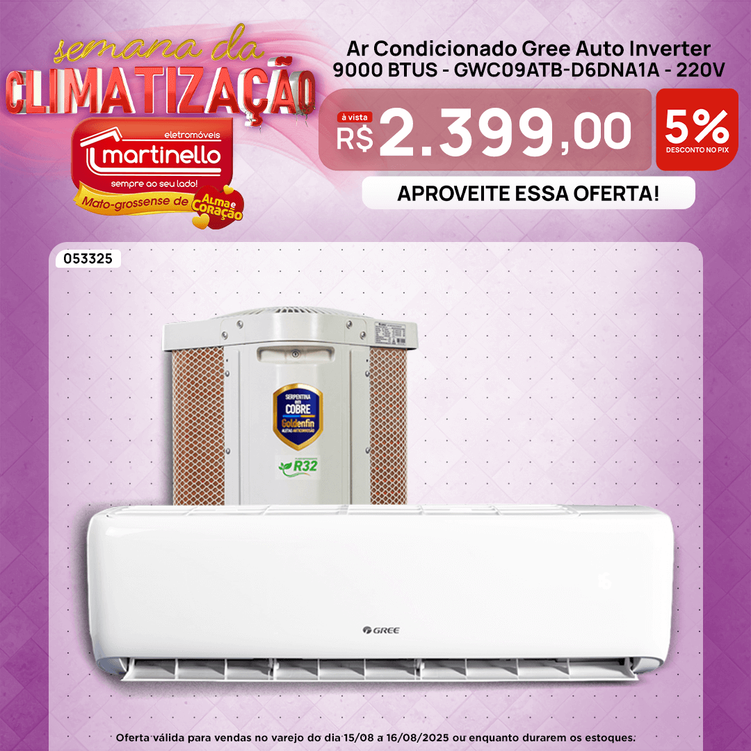 Ar Condicionado Gree Auto Inverter Mobile