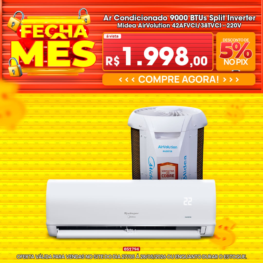 Ar Condicionado 9000 BTUs Split Inverter