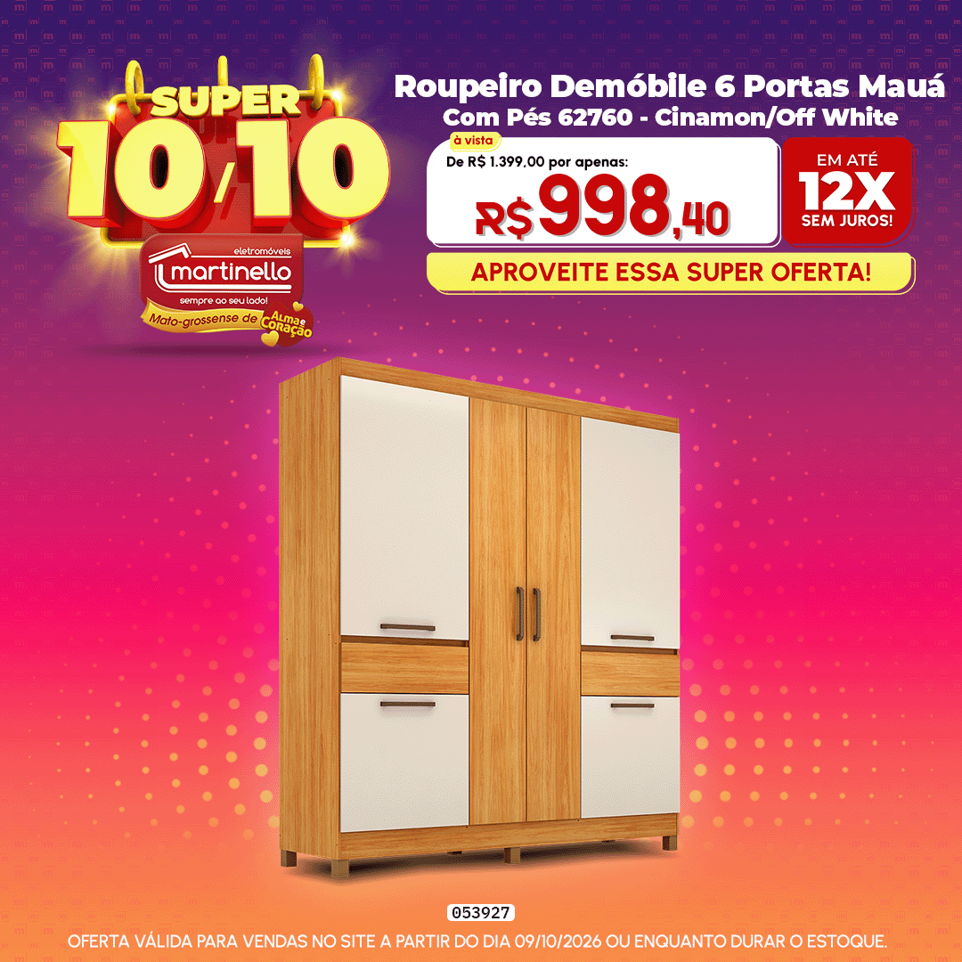 Roupeiro Demóbile 6 Portas