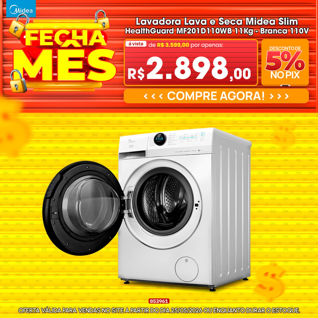 Lavadora Lava e Seca Midea Slim