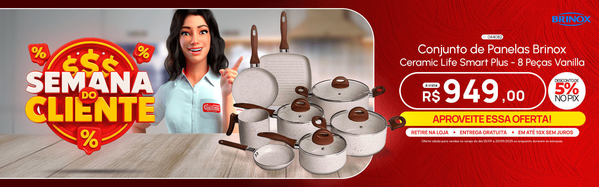 Conjunto de Panelas Brinox