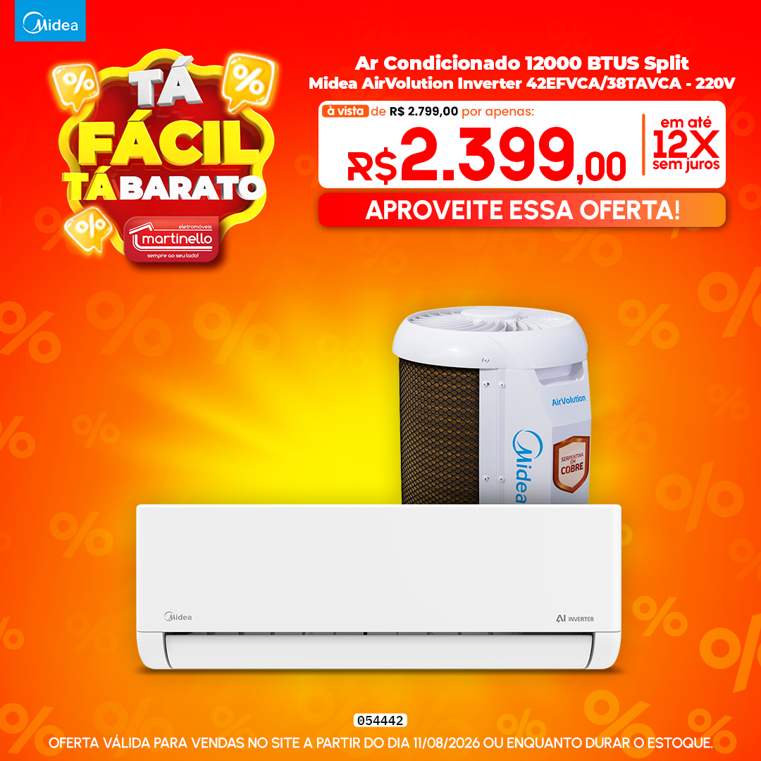 Ar Condicionado 12000 BTUS Split