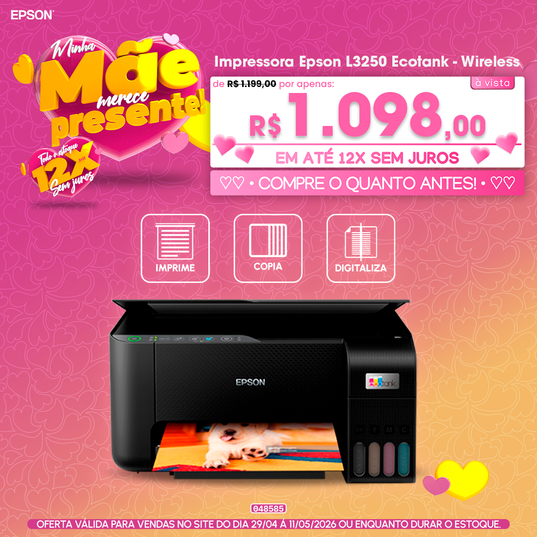 Impressora Epson L3250 Ecotank - Wireless