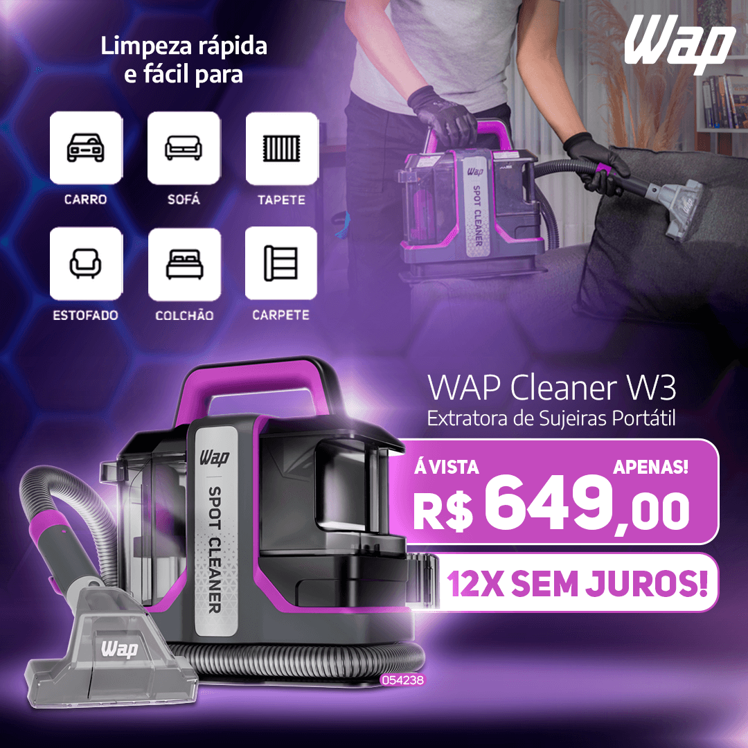 Extratora de Sujeiras Portátil WAP Cleaner W3 - 110V