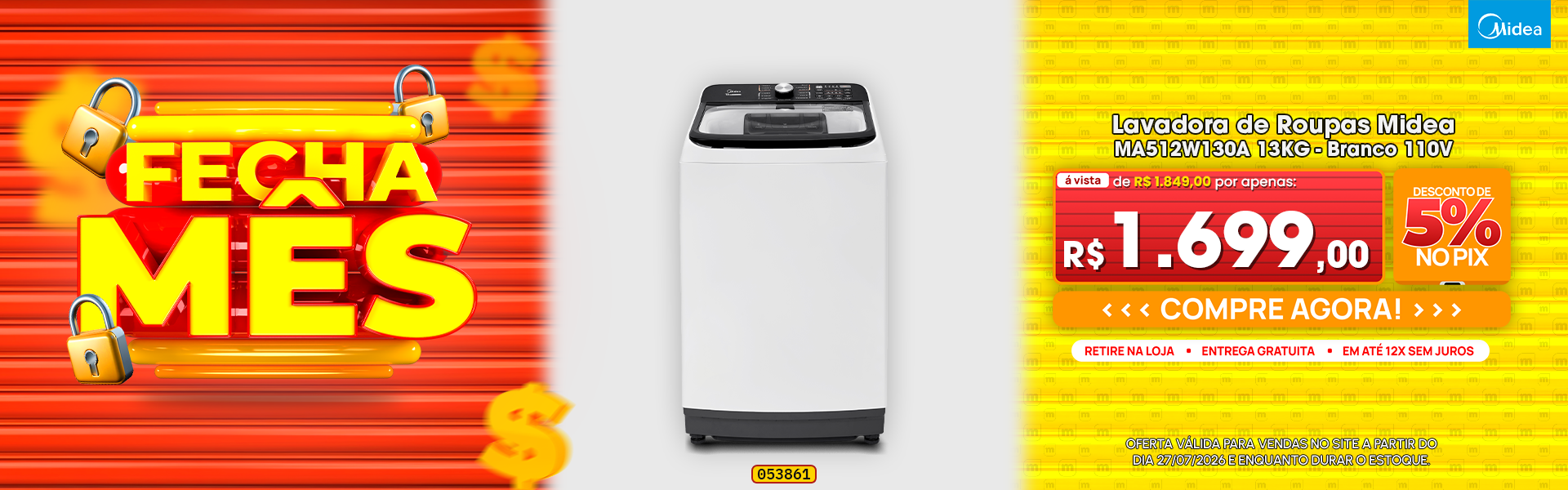 Lavadora de Roupas Midea