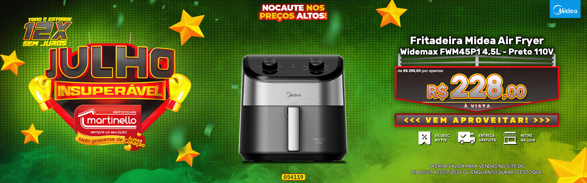 Fritadeira Midea Air Fryer