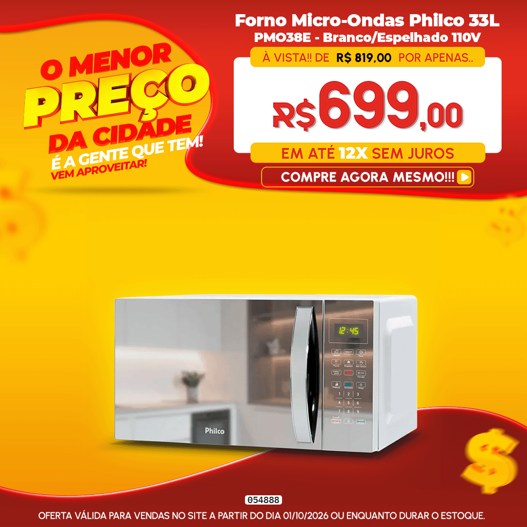 Forno Micro-Ondas Philco 33L