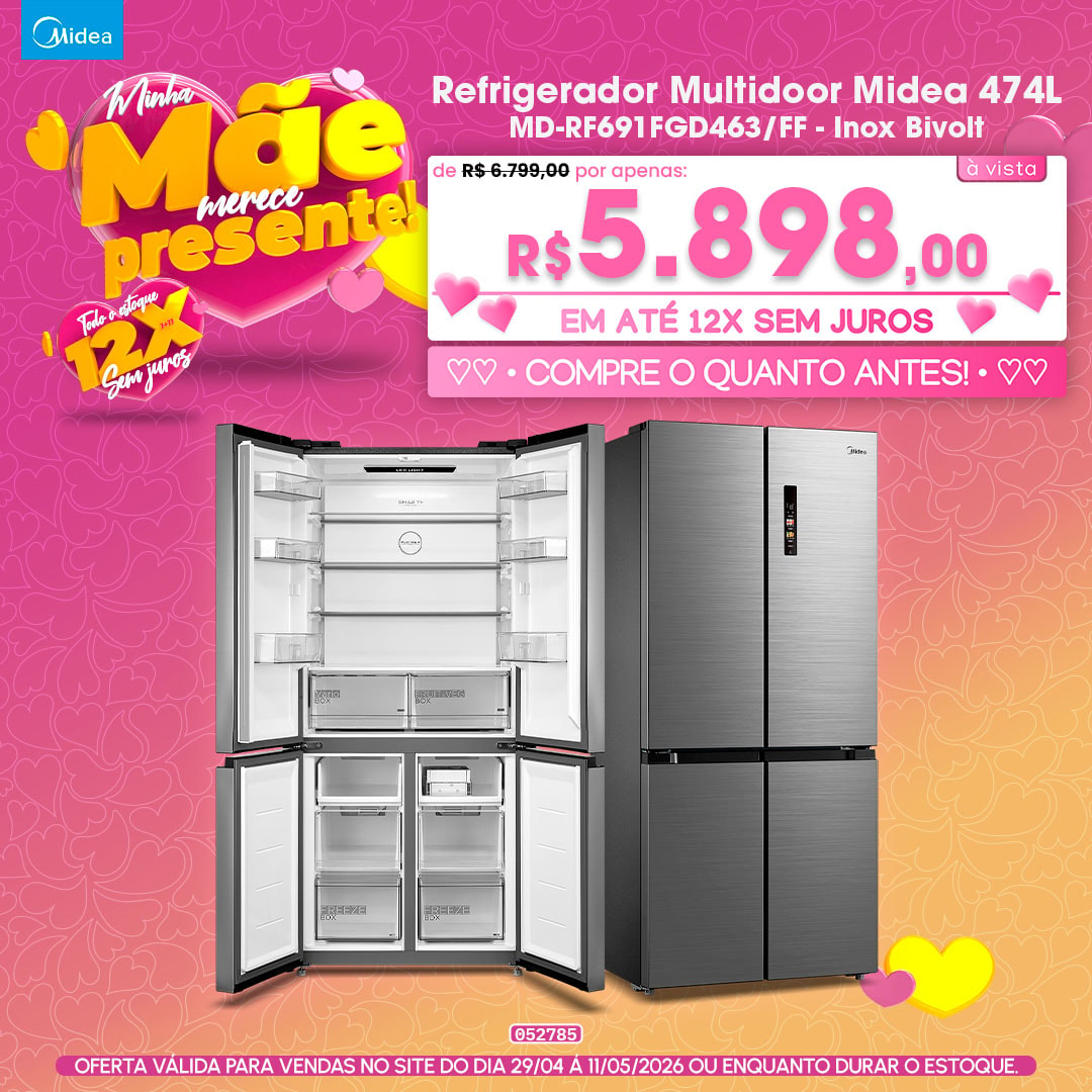 Refrigerador Multidoor Midea 474L