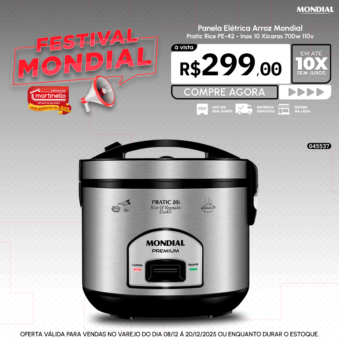 Panela Elétrica Arroz Mondial