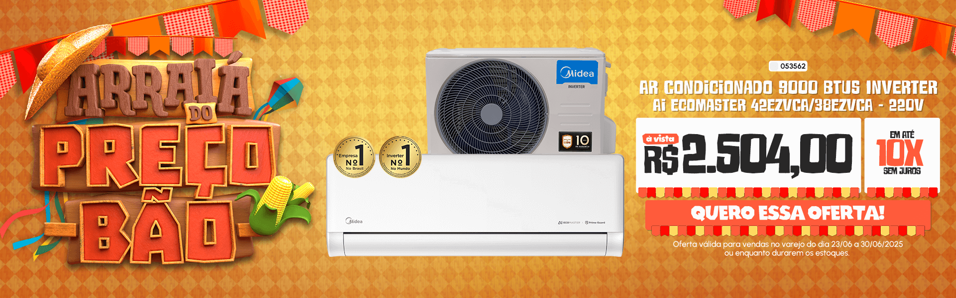 Ar Condicionado Midea EcoMaster AI 9K