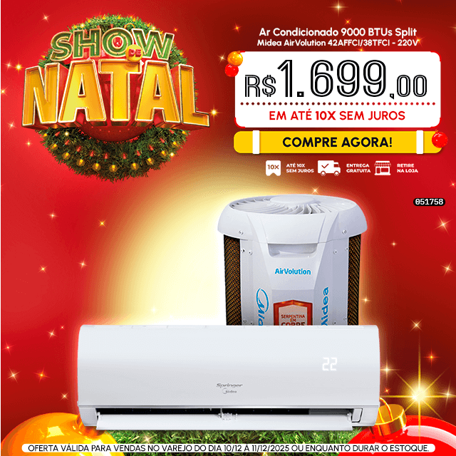 Ar Condicionado 9000 BTUs Split