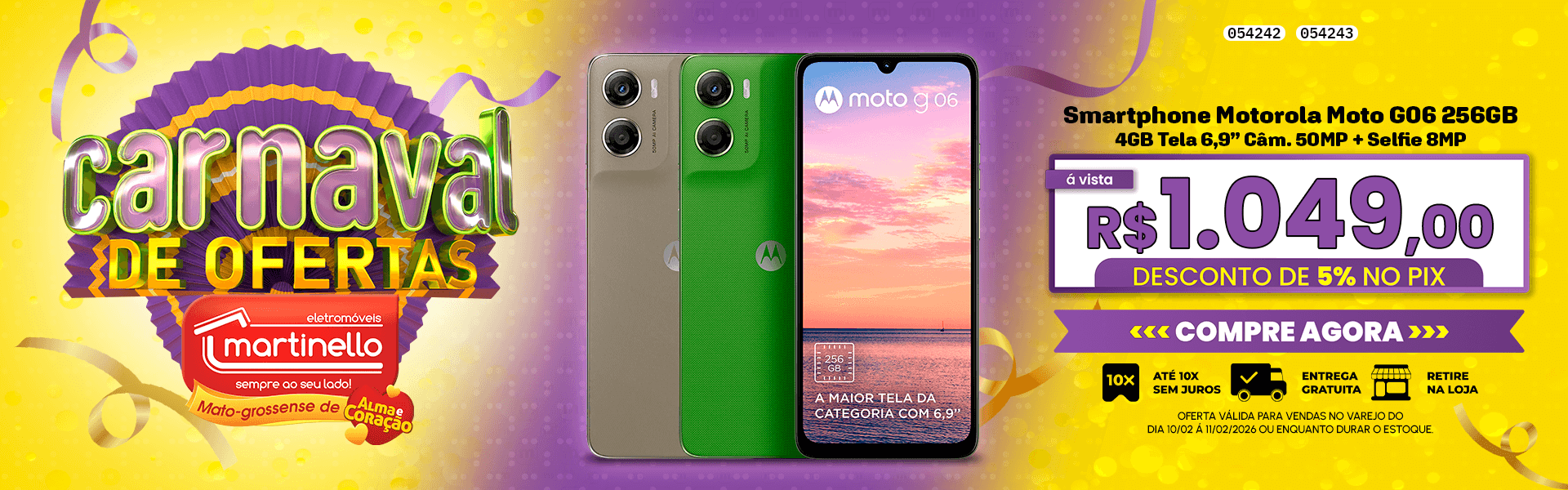 Smartphone Motorola Moto G06 256GB