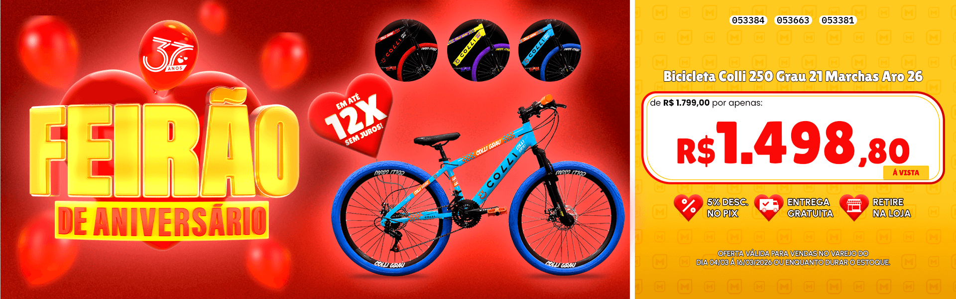 Bicicleta Colli 250 Grau 21 Marchas Aro 26