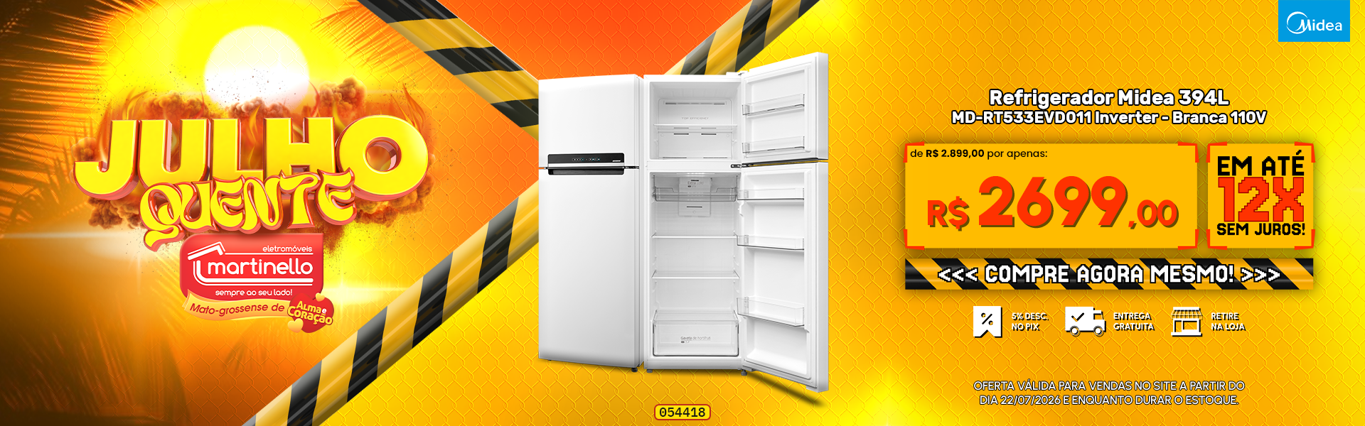 Refrigerador Midea 394L
