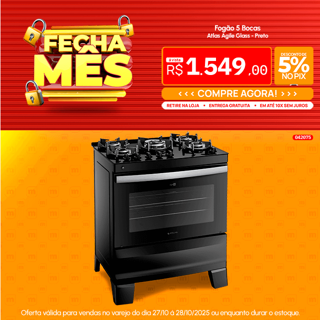 Fogão 5 Bocas