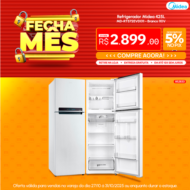 Refrigerador Midea 425L