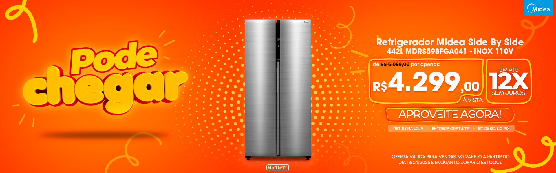 Refrigerador Midea Side By Side