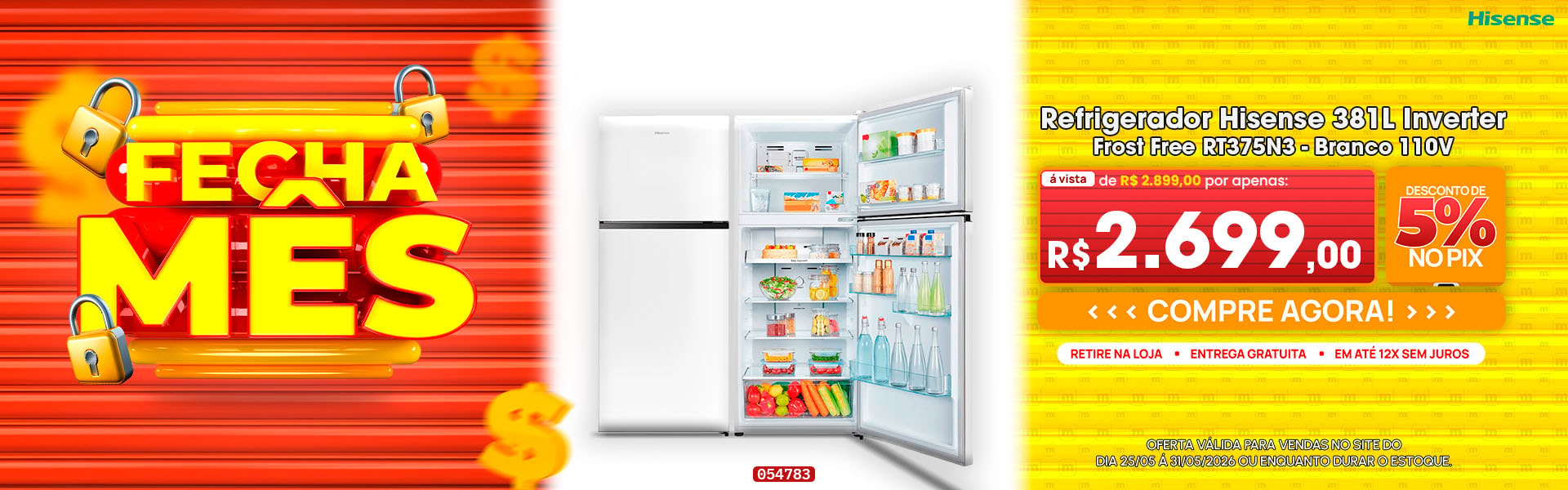 Refrigerador Hisense 381L Inverter
