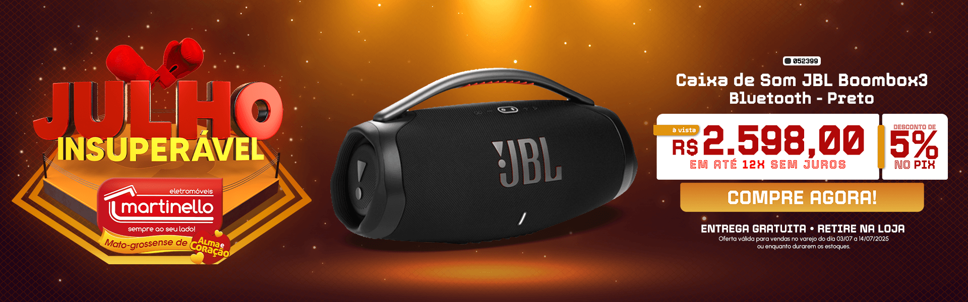 Caixa de Som JBL Boombox3