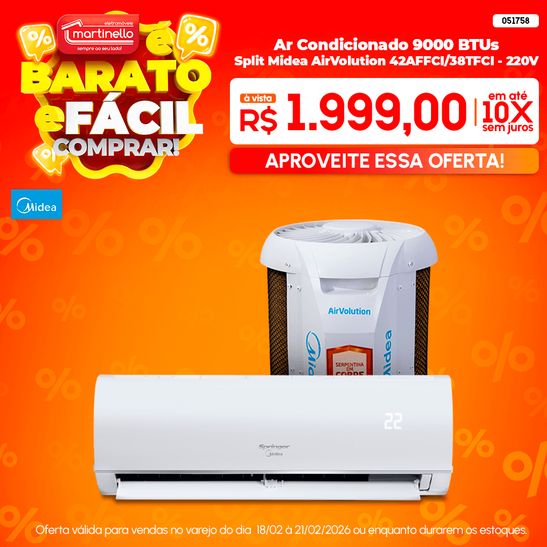 Ar Condicionado 9000 BTUs