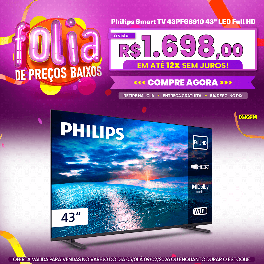 Philips Smart TV 43PFG6910 43" LED Full HD