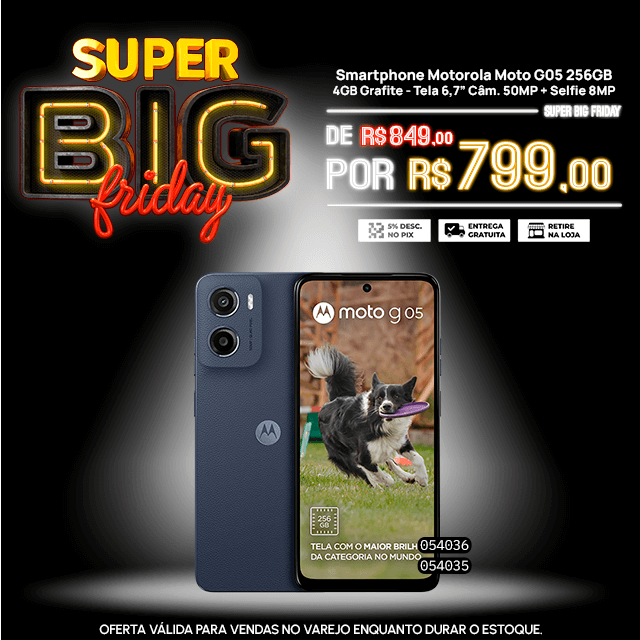 Smartphone Motorola Moto G05 256GB