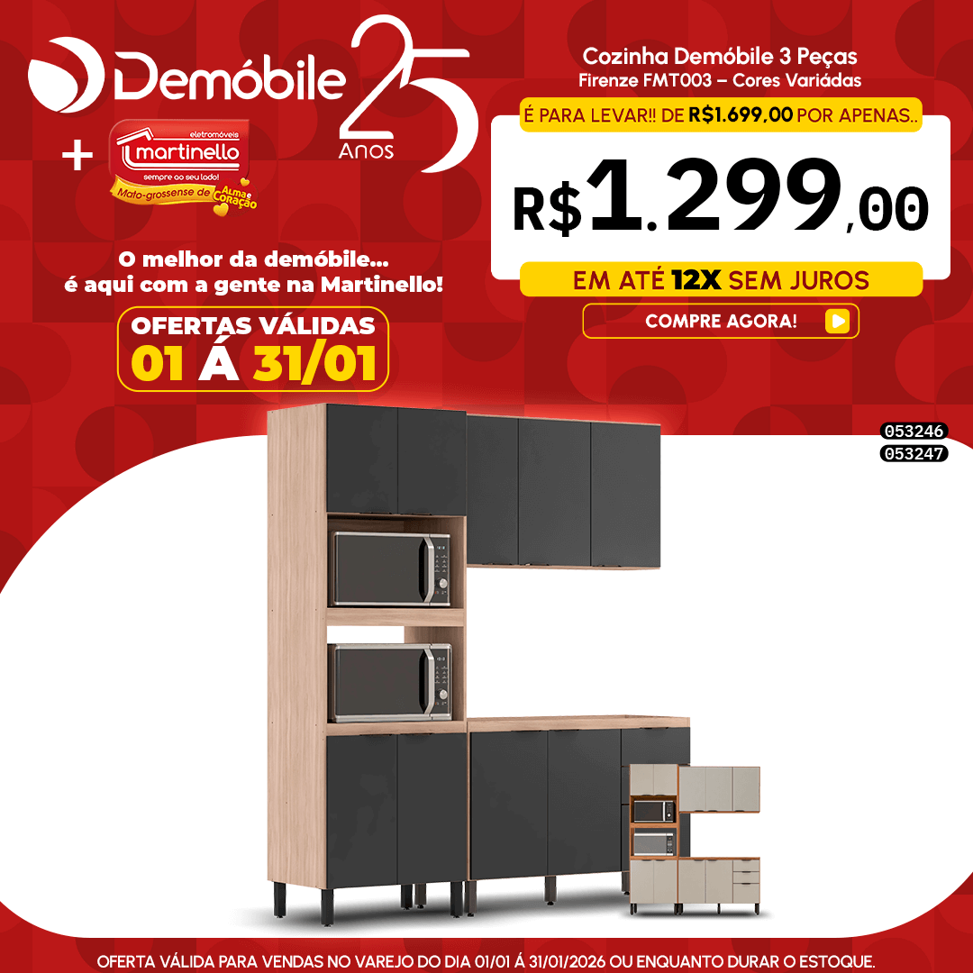 Cozinha Demóbile 3 Peças