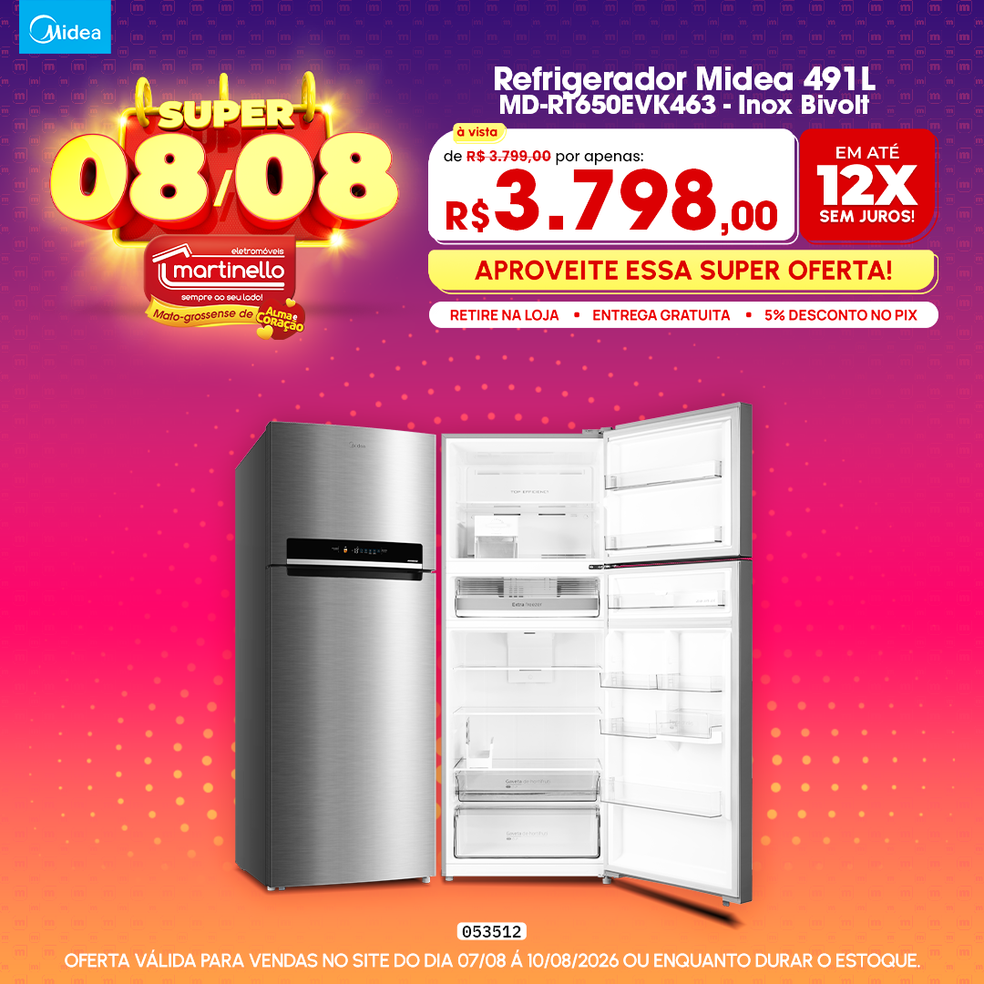 Refrigerador Midea 491L