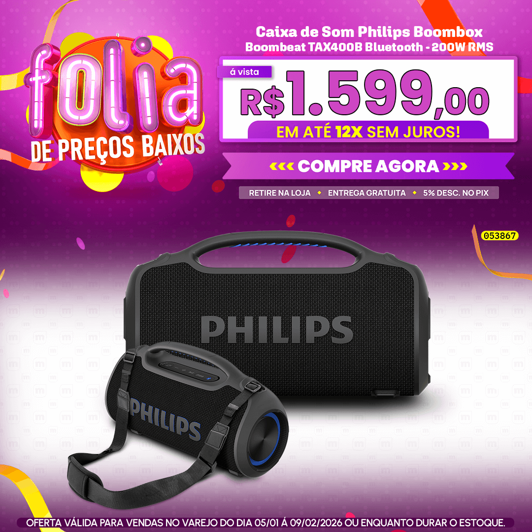 Caixa de Som Philips Boombox