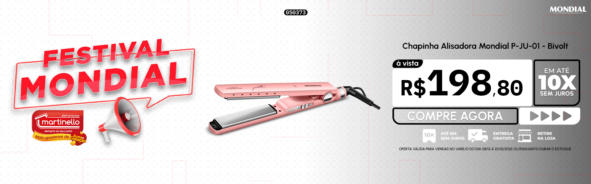 Chapinha Alisadora Mondial P-JU-01 - Bivolt