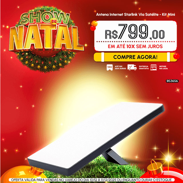 Antena Internet Starlink Via Satélite - Kit Mini