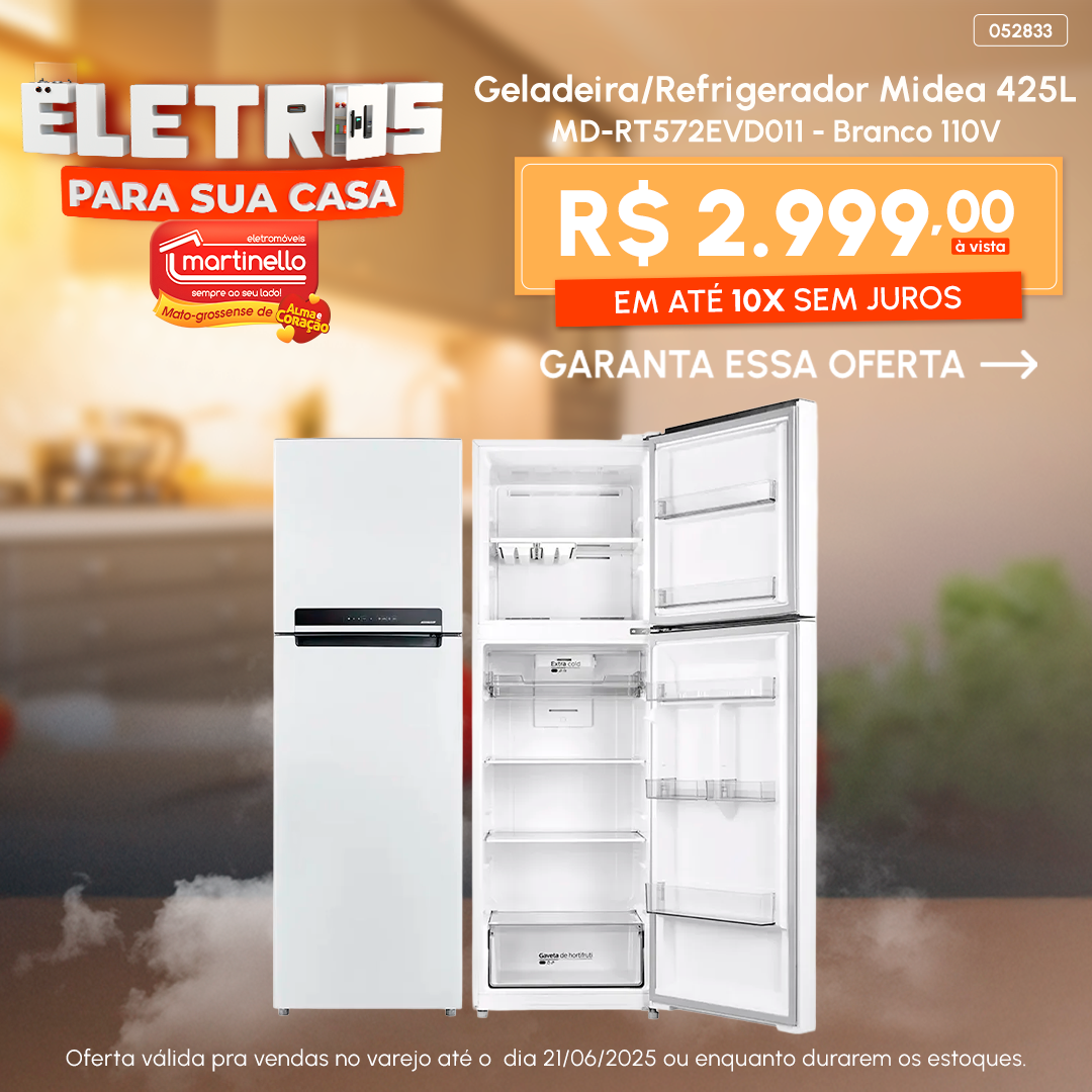 Geladeira/Refrigerador Midea 425L