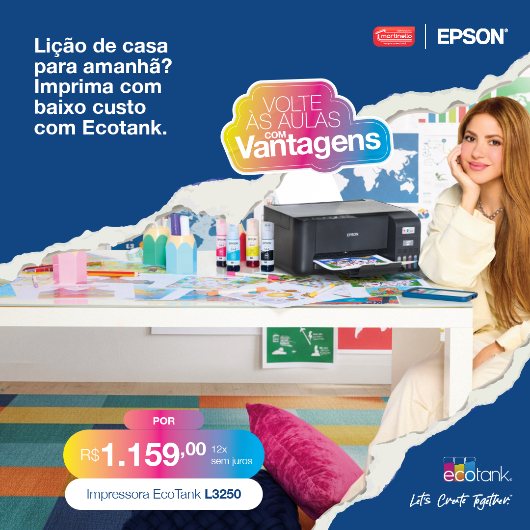 Impressora Epson L3250 Ecotank - Wireless