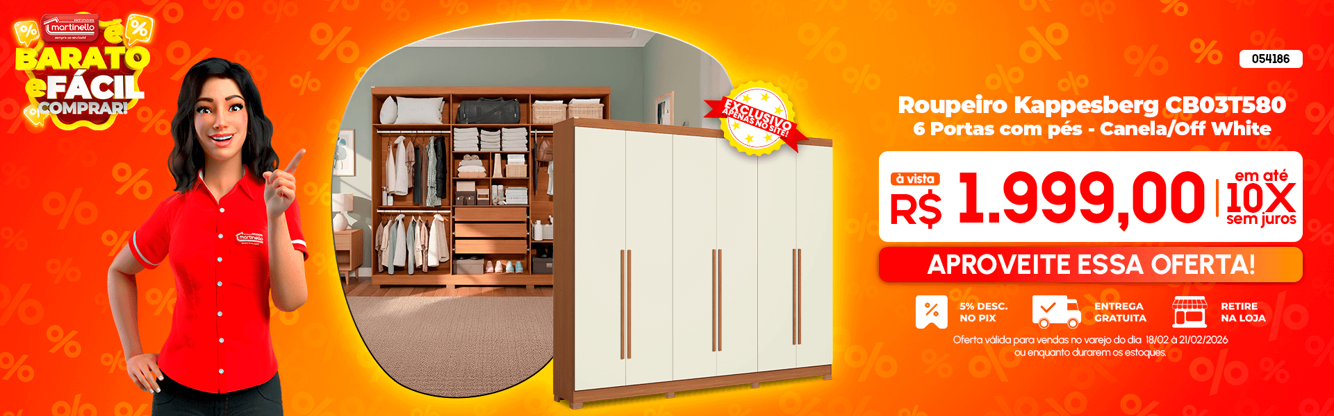 Roupeiro Kappesberg CB03T580