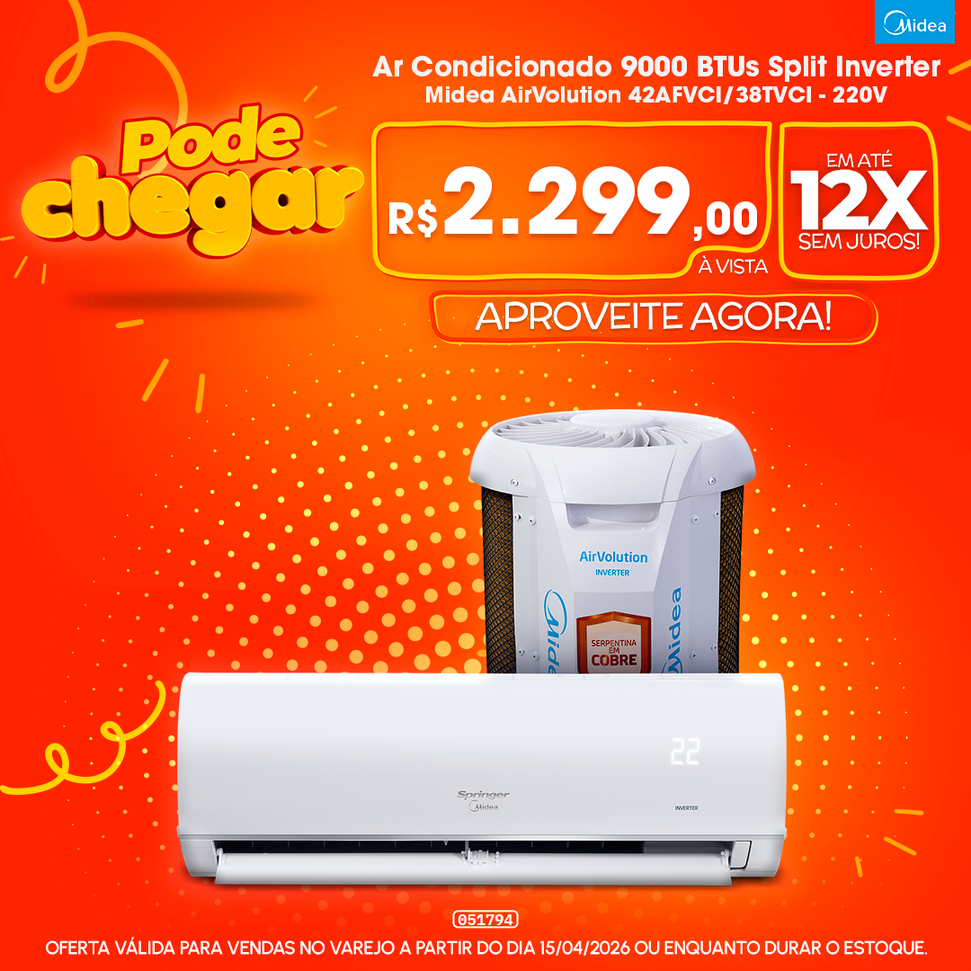 Ar Condicionado 9000 BTUs Split Inverter