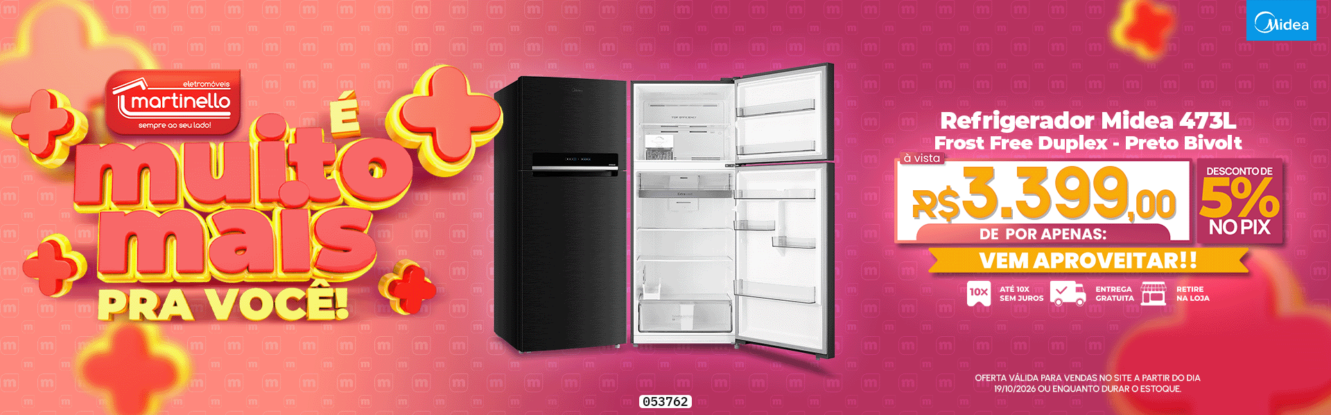 Refrigerador Midea 473L
