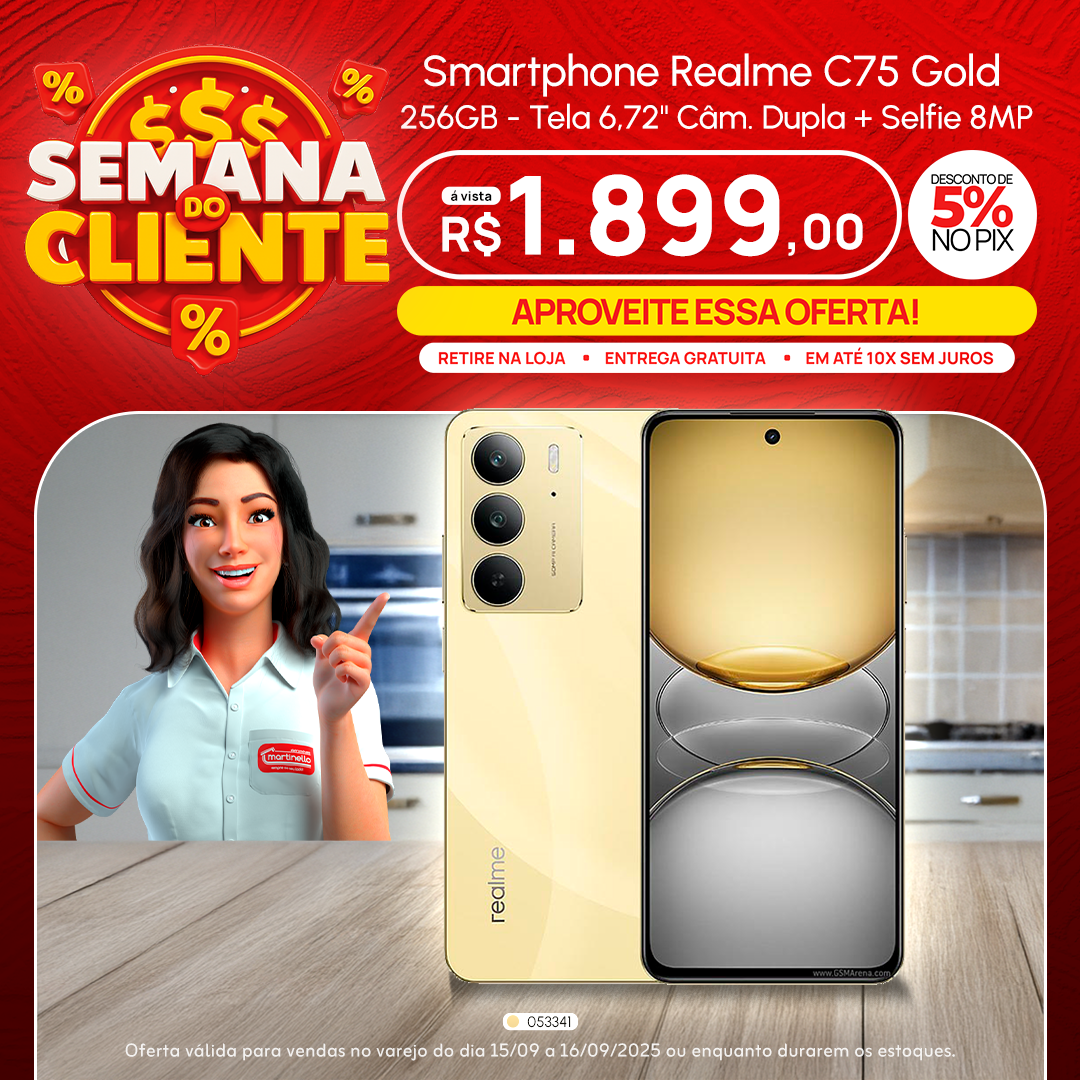 Smartphone Realme C75 Gold 