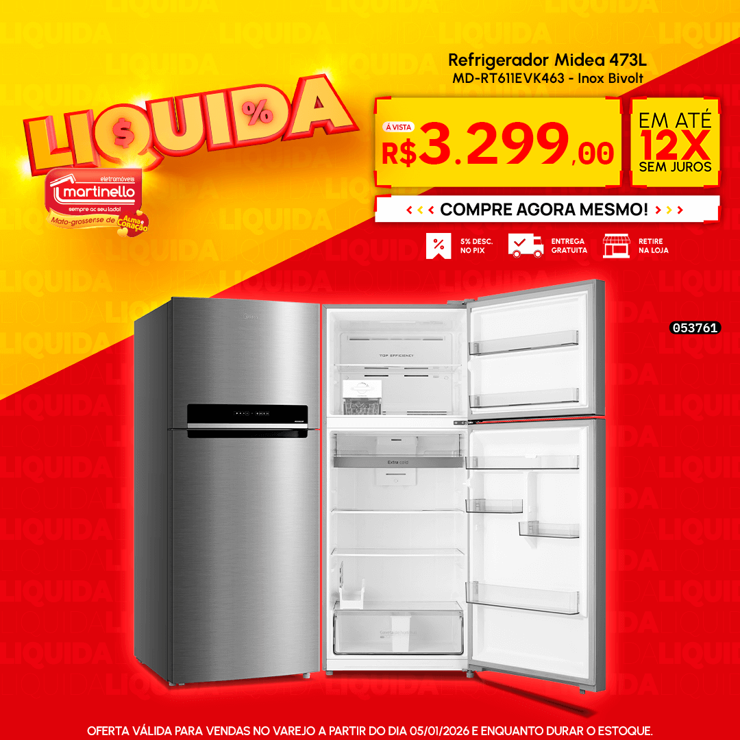 Refrigerador Midea 473L