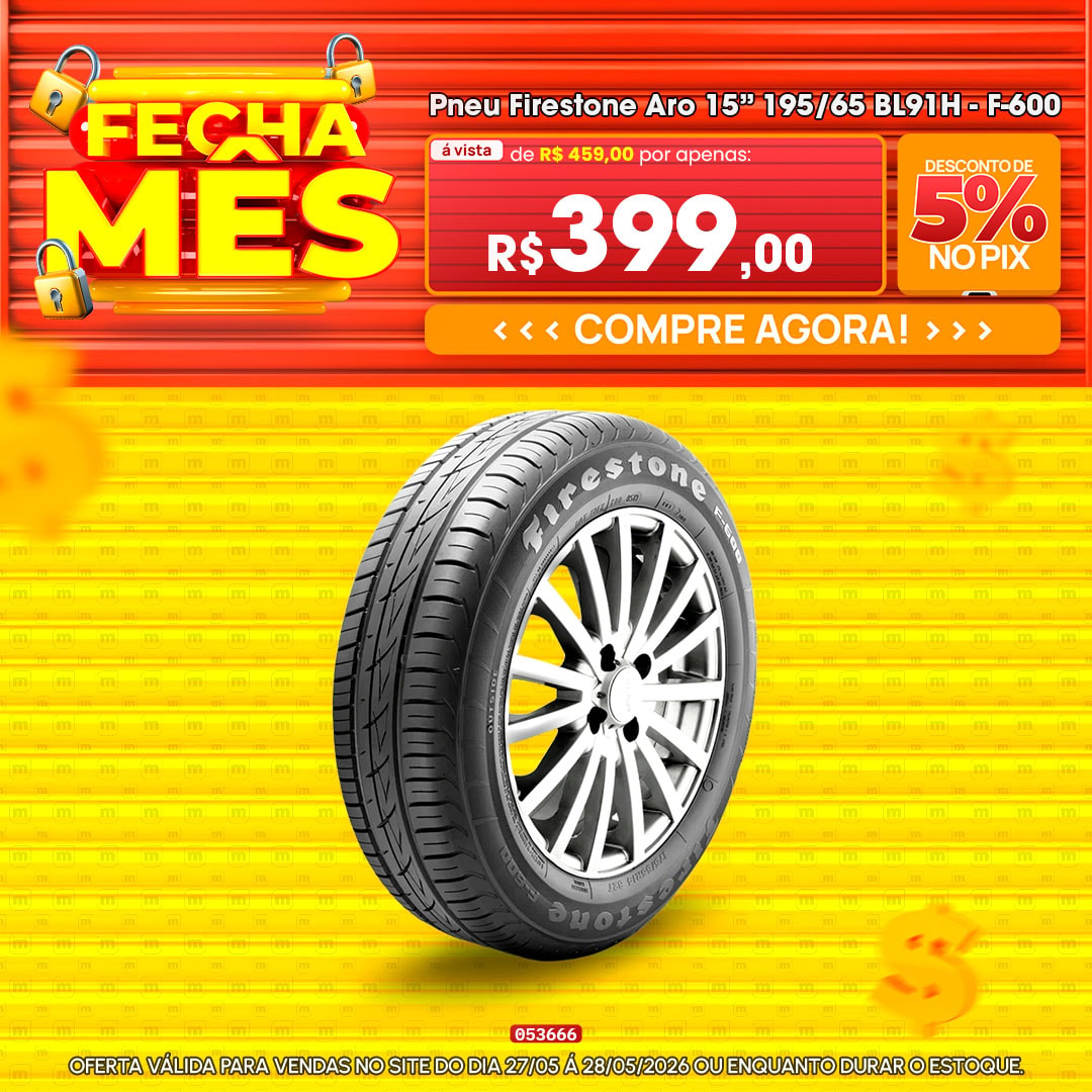 Pneu Firestone Aro 15” 195/65 BL91H - F-600