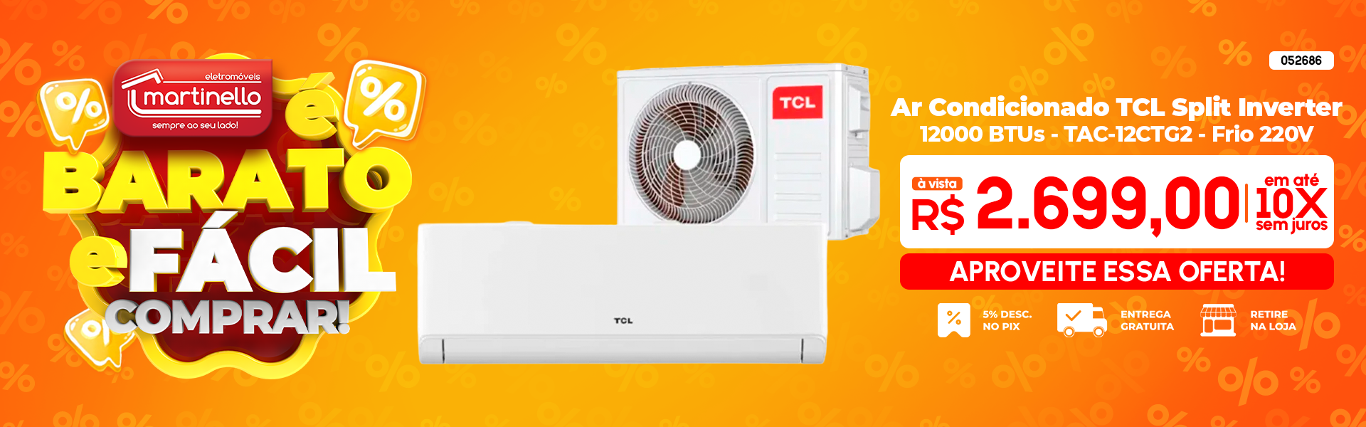 Ar Condicionado TCL Split Inverter